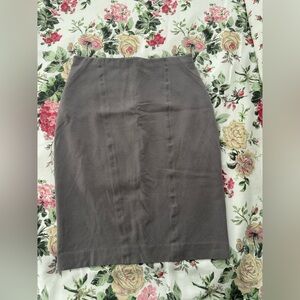 Ann Taylor Stretchy Gray Pencil Skirt